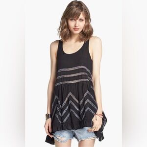 Black and Gray Women's Top